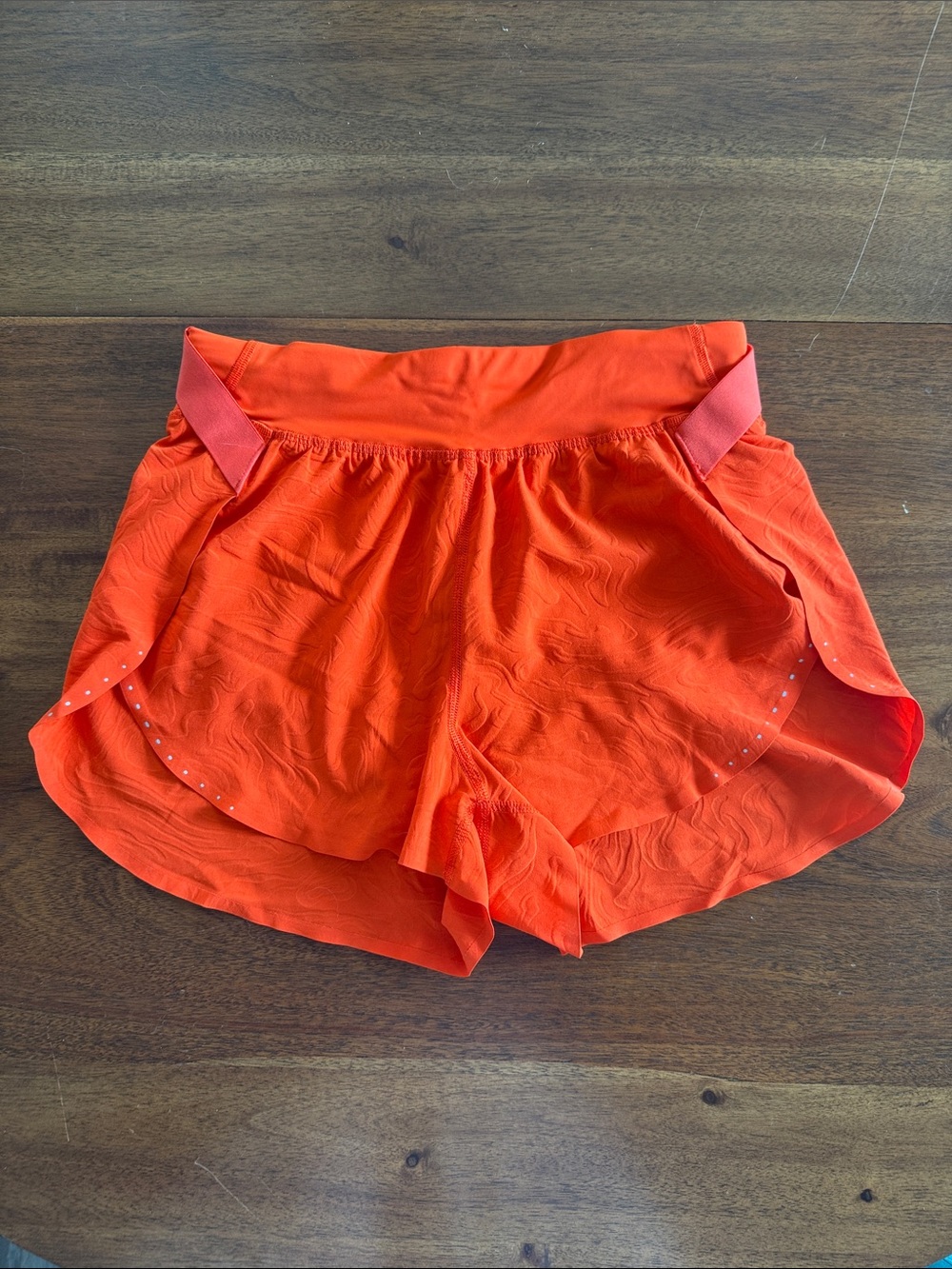 lululemon athletica Bright Orange fast and free shorts